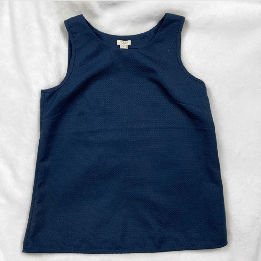 J. Crew Blue Open Back Tank Top Blouse